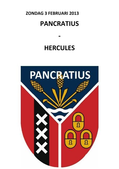 PANCRATIUS - HERCULES - Fotografie Hans van Dijk