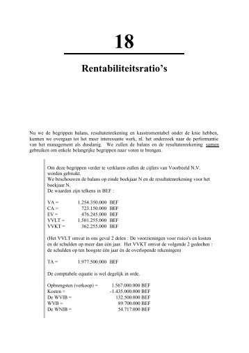 Rentabiliteitsratio's (pdf) - Claessens