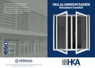 HKA folder.indd - Vermaas Glas en Aluminium Gevelsystemen