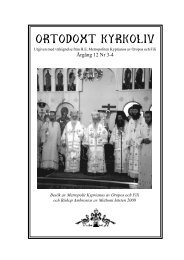 Ortodoxt kyrkoliv nr. 3 / 2000 - Grekisk-ortodoxa ...