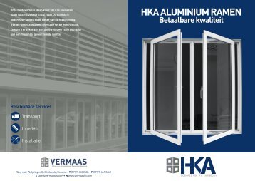 HKA folder.indd - Vermaas Glas en Aluminium Gevelsystemen