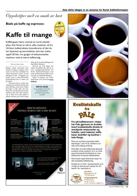 Kaffe - Artikkelriet - frilansjournalist Bjørn Kvaal
