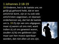 1 Johannes 2:18-19 - Kerk van de Nazarener Vlaardingen