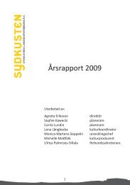 Årsrapport 2009 - Sydkustens Landskapsförbund