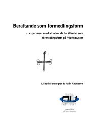 Berättande som förmedlingsform - Nordiskt centrum för ...