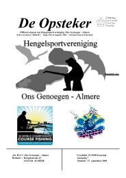 de Opsteker27.pdf - Hengelsportvereniging Ons Genoegen Almere