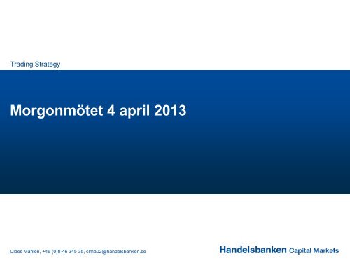 4 april 2013 (pdf) - Handelsbanken