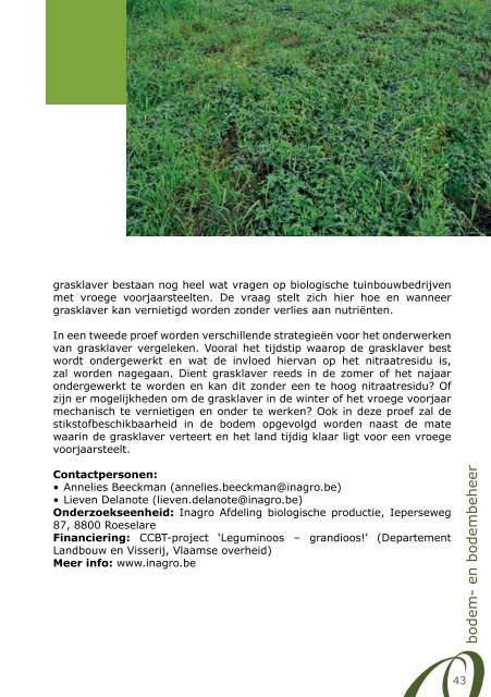 De Biologische landbouw in Vlaanderen - NOBL