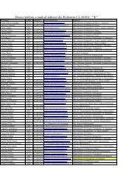 Elenco telefoni, e-mail ed indirizzi dei Professori CLMMC - Sapienza ...