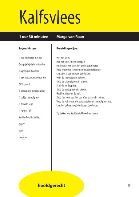 kookboek - Inloophuis De Ruimte