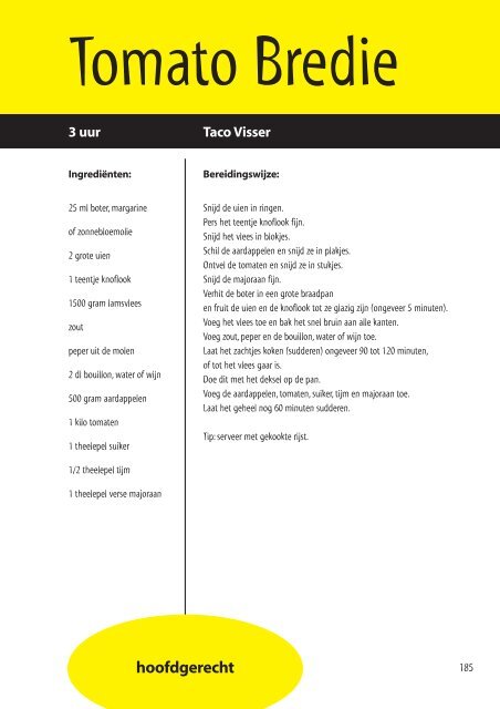 kookboek - Inloophuis De Ruimte