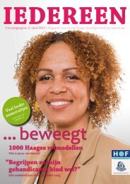 1000 Haagse rolmodellen “ Begrijpen ze mijn gehandicapte ... - HOF