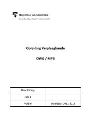 Opleiding Verpleegkunde OWG / MPB