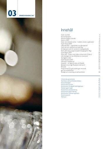 Innehåll - Fazer.com