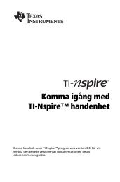 Komma igång med TI-Nspire™ handenhet