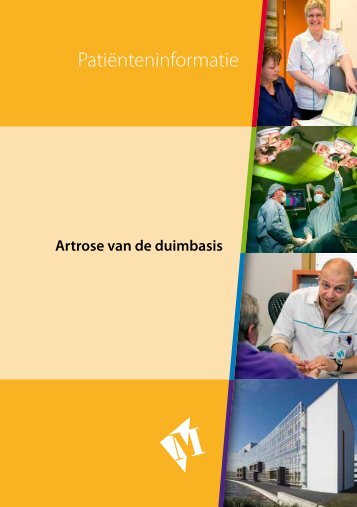 Folder Artrose van de duimbasis - Martini ziekenhuis