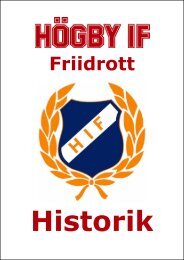 HIF-historiken - Högby IF