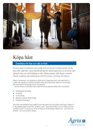 Köpa häst - Agria Djurförsäkring