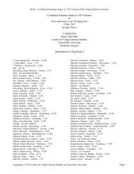 Combined Surname Index to All Volumes of Einwanderung in das ...