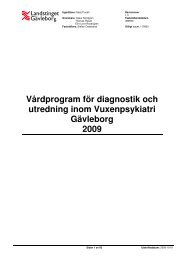 Vårdprogram för diagnostik och utredning inom Vuxenpsykiatri ...