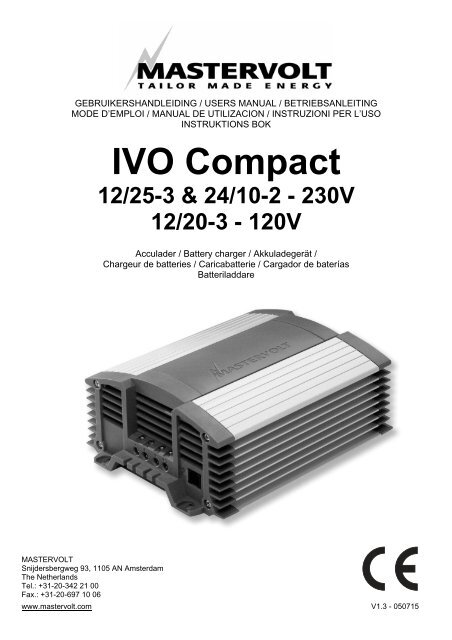 IVO Compact 12/25-3 &amp; 24/10-2 - Marine Warehouse