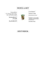HOEILAART HISTORIEK - ISWa
