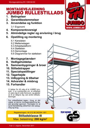 JUMBO RULLESTILLADS - Solrød Stilladser A/S