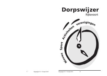 Dorpswijzer 10 > 13 maart 2013 Dorpswijzer 10 > 13 maart 2013