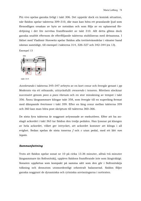 Tendenser inom interpretationer av Alexander Skrjabins pianosonat ...