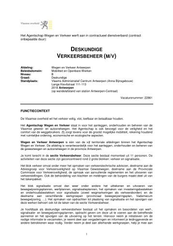 functieomschrijving - pdf - Jobpunt Vlaanderen