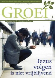 2012-1 Jezus volgen is niet vrijblijvend - Groei