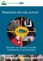 Netwerken met vrije actoren (PDF) - Transitiepraktijk