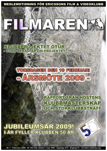 Nr 1 February 2009 - Ericssons Film- och Videoklubb
