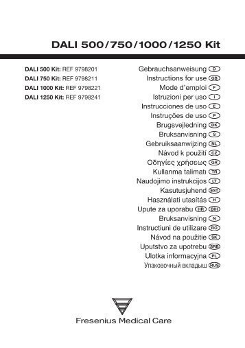 DALI 500 / 750 / 1000 / 1250 Kit - Bienvenue sur le site Fresenius ...