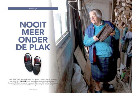 nooit meer onder de plak - Douwe Anne Verbrugge Tekst en Foto