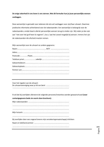 Download Wensenformulier - Uitvaartvereniging Damwoude