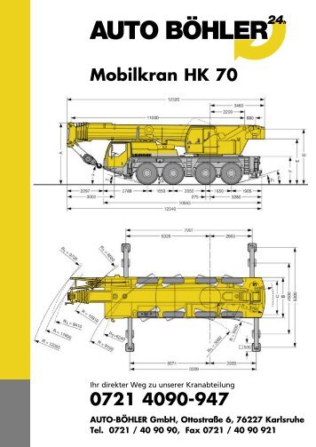 Mobilkran HK 70 - Auto Böhler