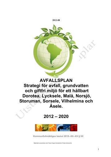 Avfallsplan 8 kommuner.pdf - Åsele kommun