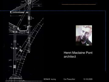 Henri Maclaine Pont architect - Passchier Architects and Consultants