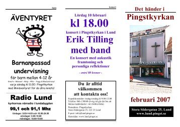 Det händer i - Pingstkyrkan i Lund - Pingst.se