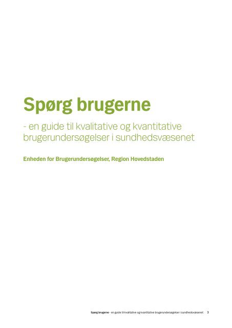 Spørg brugerne - Enheden for Brugerundersøgelser