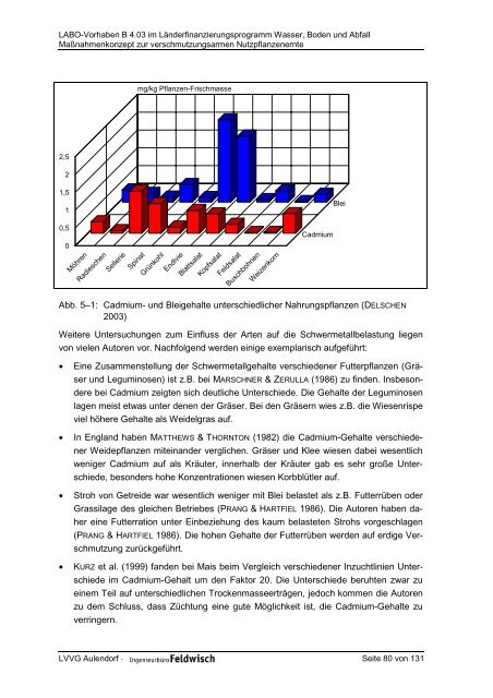 Maßnahmenkonzept zur verschmutzungsarmen Nutzpflanzenernte