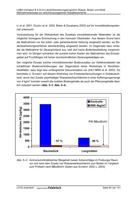 Maßnahmenkonzept zur verschmutzungsarmen Nutzpflanzenernte