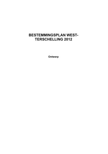bestemmingsplan west- terschelling 2012 - Gemeente Leeuwarden