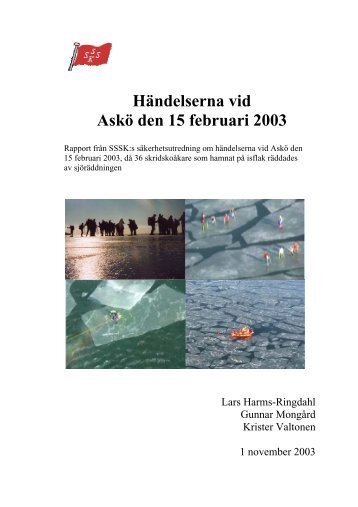 Händelserna vid Askö 2003 - IRS, Institutet för Riskhantering och ...