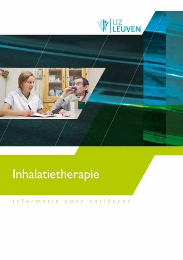 Bekijk de brochure over inhalatietherapie - COPD Leuven