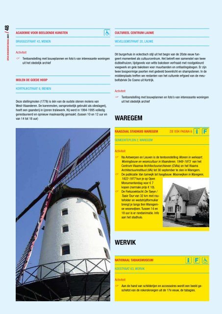 Open Monumentendag brochure 07 - UiT in regio Kortrijk