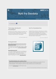 Les nyhetsbrevet her - Geodata