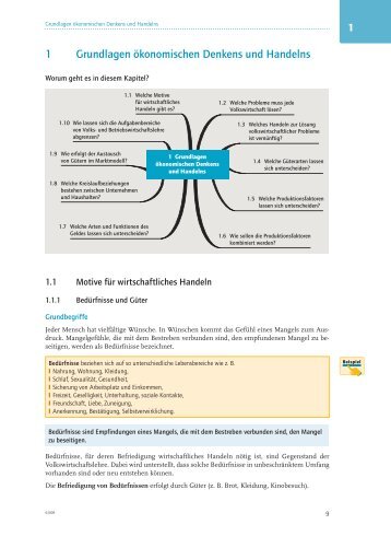 1 Grundlagen ökonomischen Denkens und Handelns