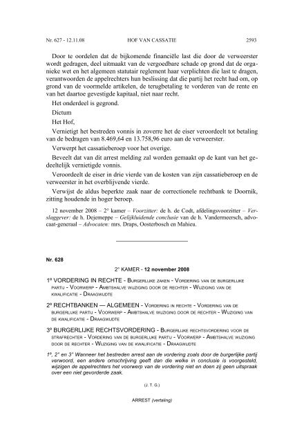 AC 11 2008 (PDF, 1.83 MB) - Federale Overheidsdienst Justitie ...